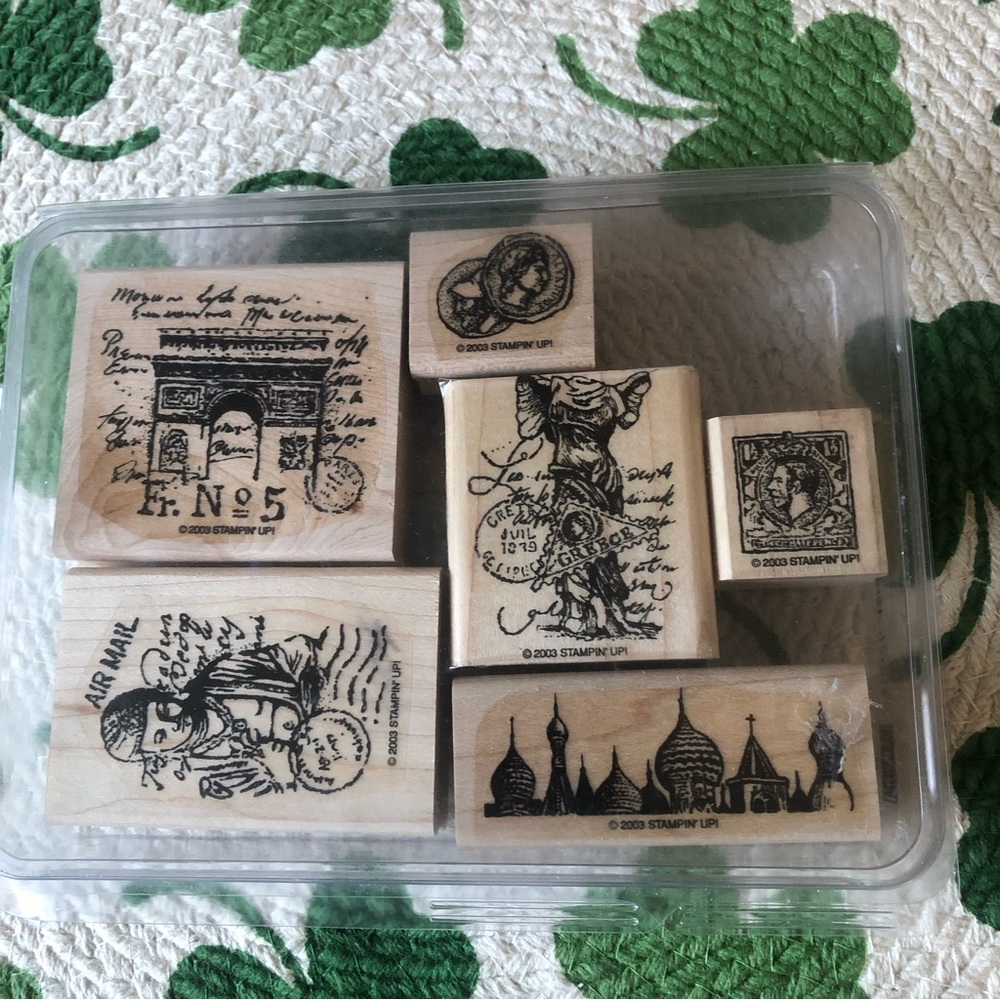 Stampin’ Up Travels Abroad Set of 6 2003